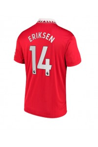 Fotbalové Dres Manchester United Christian Eriksen #14 Domácí Oblečení 2022-23 Krátký Rukáv